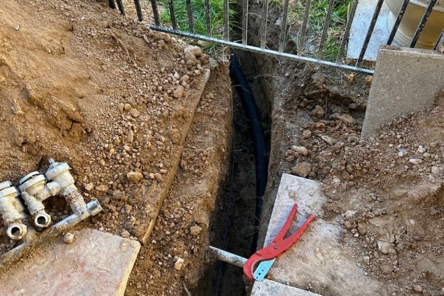 Water Line Installation in Mountains Edge NV